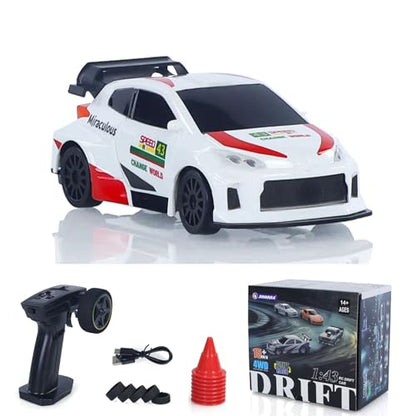TOUCAN RC HOBBY US in Stock 1/43 High Speed RC Racing Car Polo Radio Controlled Drift Vehicle 4WD RTR Mini Model 2.4G Radio Battery Gifts - color: 4308