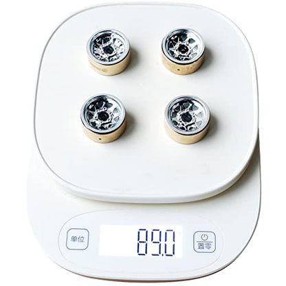 OGRC 1.0" Brass Aluminum Beadlock Wheels for TRX4M SCX24 Crawler (Silver) | 3.78mm Negative Offset, 22g Wheel Rim for TRX4M SCX24 AX24 1/18 1/24 RC Crawler - color: Silver