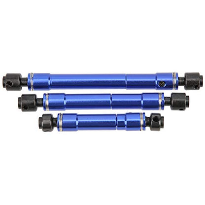 Metal Transmission Shaft Drive Propeller Shaft for Traxxas4 ‑4 ‑6 RC Crawler Car Blue 3pcs Set
