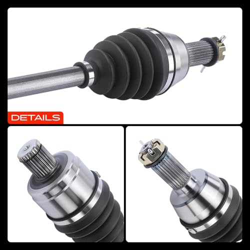 A-Premium Set of 2 Rear CV Axle Shaft Assembly | Compatible with Polaris Sportsman 550 850 1000 XP, Scrambler 850 1000 XP, Rear Left and Right, Replace# 1332642, 1332809 - style: Rear Driver and Passenger Side