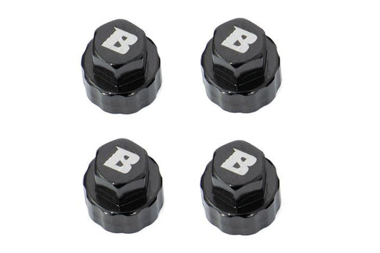 RC Crawlers Truck Upgrade Parts for FMS FCX24 FCX18 1/24 and 1/18 Scale : M3 1.0" Aluminum D-Hole Beadlock Wheels Hub Cover (4pcs) Black - color: Black