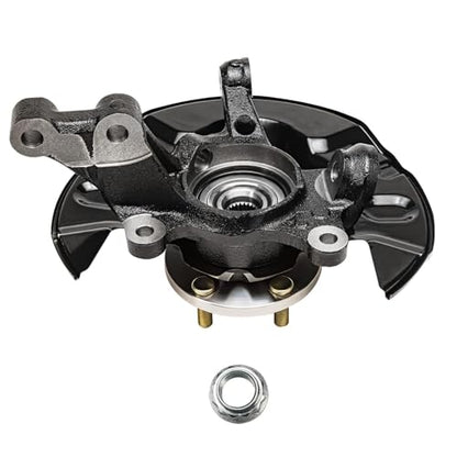Detroit Axle - Front 4pc Steering Knuckles Kit for 03-08 Toyota Corolla, 2 | Steering Knuckles & Wheel Bearing Hubs 2 Outer Tie Rods 2003 2004 2005 2006 2007 2008 Replacement - size: 4SU47746/Kit