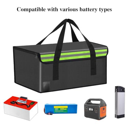 50*35*30cm Lipo Safe Bag Fireproof Bag for Lipo Battery Pack Storage Charging Transport,Home Office Travel Fireproof Safe Storage for Cash Valuables Jewelry Passport Power bank Lipo Battery - size: 500*350*300mm