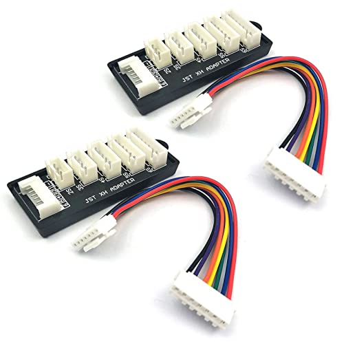 FainWan 2 Pack JST-XH 2S-6S 3S Balance Charger Extend Expansion Board Adapter Converter for RC Vehicles Lipo Battery Charging
