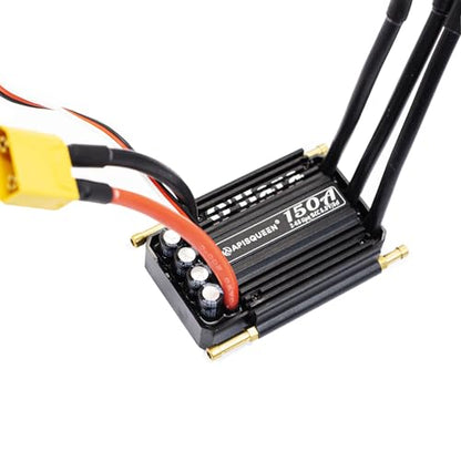 O'Hara 150A 2-6S LiPo ESC Waterproof Brushless Electronic Speed Controller with BEC and XT90 6.0mm Banana Head Connector for RC Boats Model Ship - size: 150A ESC