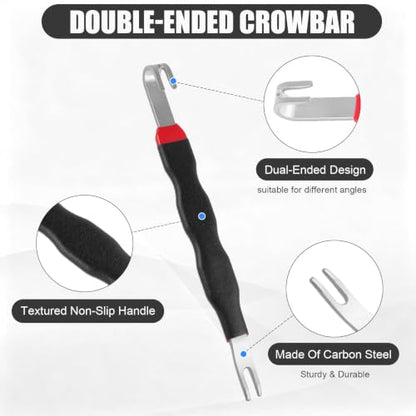 4PCS Premium Electrical Disconnect Pliers | Auto electrical plug connector tool, heavy duty hose clamp pliers with terminal pin removal tool for circuit repair, black