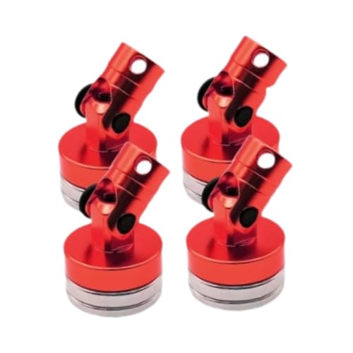 4 Pieces RC Body Post Metal Mount Column Shell Mount Model Car Accessory Vehicle Body Post Upgrade Suitable for RC Car Hobbies Repair, Red - color: Red