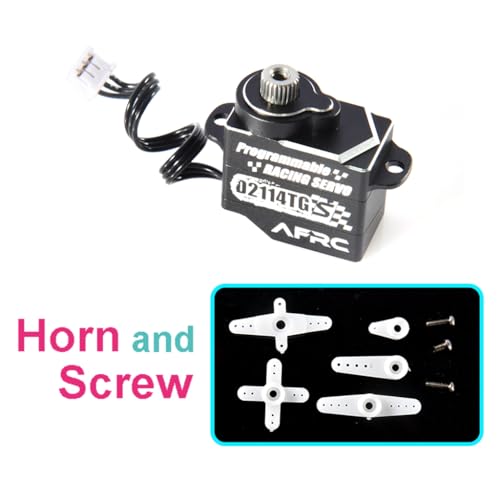 11G Programmable Micro Super Mute Metal Steering Servo RC Parts for Mini Z 1/28 1/24 RC Car RC Fixed-Wing Airplane Aircraft, Robot, RC Helicopter (ZH1.5 Plug, Black)