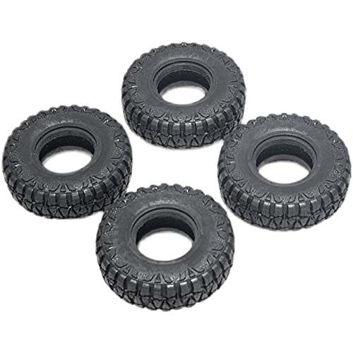 KYX Racing Rubber Tires 54mm x 18mm Tyres Upgrades Parts Accessories for 1/24 RC Crawler Car Axial SCX24(4pcs)