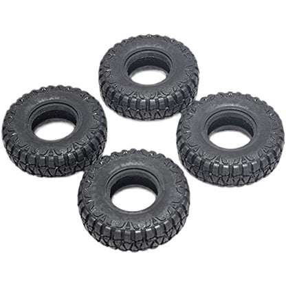 KYX Racing Rubber Tires 54mm x 18mm Tyres Upgrades Parts Accessories for 1/24 RC Crawler Car Axial SCX24(4pcs)
