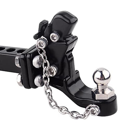 INJORA 1/10 Scale RC Accessories Tow Hook Drop Hitch Receiver,for RC Crawler TRX4 Axial SCX10 90046(Without Ball Buckle) - size: without Ball Buckle