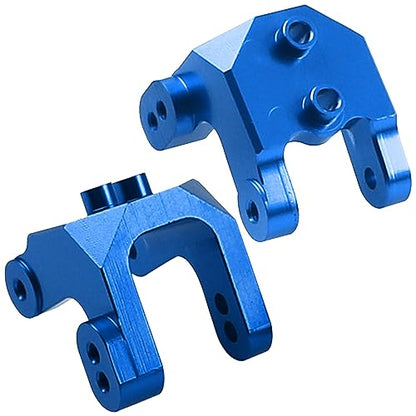 2Pcs Vgoohobby Aluminum Alloy Upper Shock Absorber Mount Bracket Compatible with 1/8 Losi LMT 4WD Solid Axle RC Monster Car (Blue)