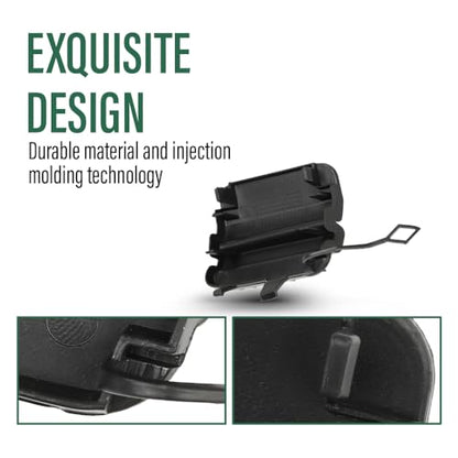 LQI Front Bumper Tow Hook Cover Cap Black 2128850526 | Fit Benz W212 E-Class E200 E250 E300 E350 E400 E500 E550 Sedan & Wagon 2014-2016,Not Fit Cars with AMG Front Bumper - size: Front | Fit Benz W212 E-Class 2014-2016
