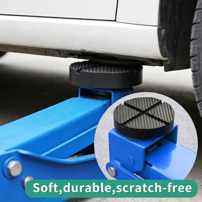 Universal Floor Jack Rubber Pad Jack Pad Adapter Pinch Weld Side Frame Rail Protector Puck/Pad (2 Pack) - color: 2 Pack