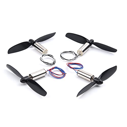 YoungRC 8520 Coreless Motor 8.5 x 20mm Brushed Motors + 75mm CW CCW Propeller for DIY Micro QX95 QX110 Quadcopter RC Drone
