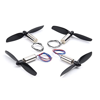 YoungRC 8520 Coreless Motor 8.5 x 20mm Brushed Motors + 75mm CW CCW Propeller for DIY Micro QX95 QX110 Quadcopter RC Drone