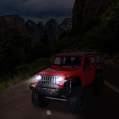 8Leds LED Light Headlights Taillight Kit Compatible with Traxxas Slash Rustler Tamiya Arrma Redcat HSP RC4WD Axial SCX10 RC Car Truck Tank Crawler Short Course