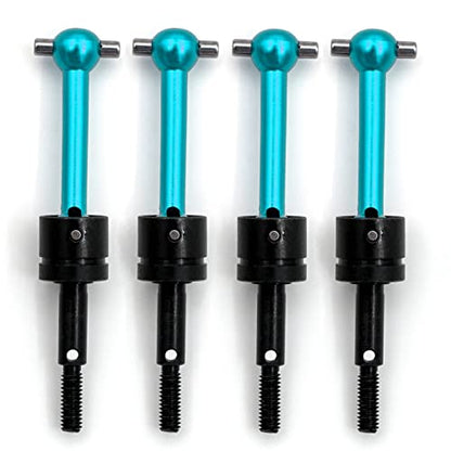 GoolRC 4PSC RC Drive Shaft, Tamiya Upgrades Drive Shaft Metal Universal CVD Drive Shaft Dogbone Joint Replacement for Tamiya TT01 TT02 1/10 Remote Control Car - color: Blue