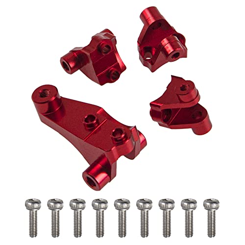 Aluminum Alloy Axle Mount Set Suspension Links Stand Compatible with TRX-4 TRX-6 8227 1/10 RC Crawler Car Upgrade Parts (Red) - color: Red