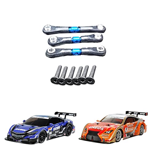 9Pcs Metal Steering Tie Rod Link Rod for TT02 TT02T 1/10 RC Car Parts Accessories,Blue