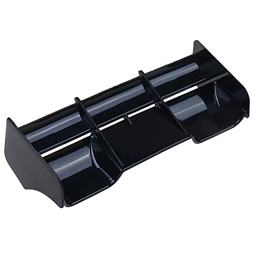 1:8 Scale RC Off-Road Car Rear Spoiler Plastic Tail Wing Accessories for 1/8 Model Off Road Buggy Drift Racing Truck Vehicle for HPI HSP (Black) - color: Black