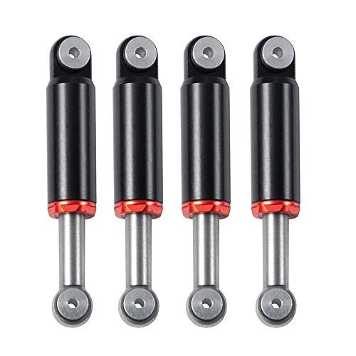 RC-Hub 4pcs Alloy Aluminum Shock Absorber Internal Spring Dampers Air Shock for 1/24 Axial SCX24 AXI90081 Deadbolt AXI00001 AXI00002 RC Crawler Car