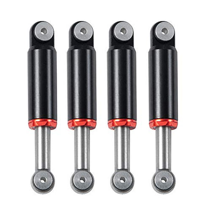 RC-Hub 4pcs Alloy Aluminum Shock Absorber Internal Spring Dampers Air Shock for 1/24 Axial SCX24 AXI90081 Deadbolt AXI00001 AXI00002 RC Crawler Car