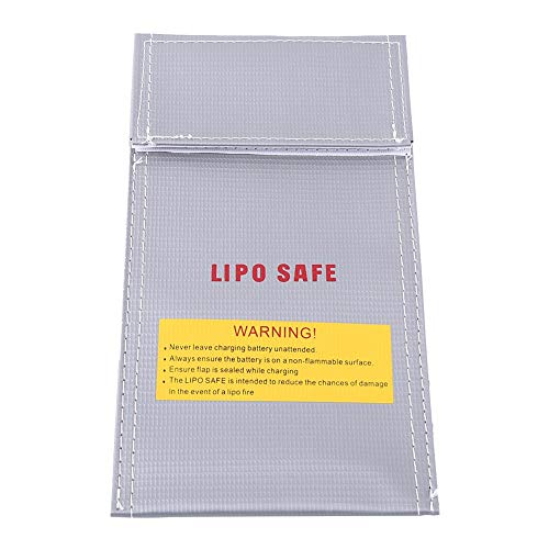 Zopsc Battery Fireproof Bag, Guard Protection Pouch, Explosion Proof Charging Sack for RC Batteries, Safe Charging Bag for Storage Transport