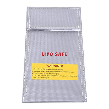 Zopsc Battery Fireproof Bag, Guard Protection Pouch, Explosion Proof Charging Sack for RC Batteries, Safe Charging Bag for Storage Transport