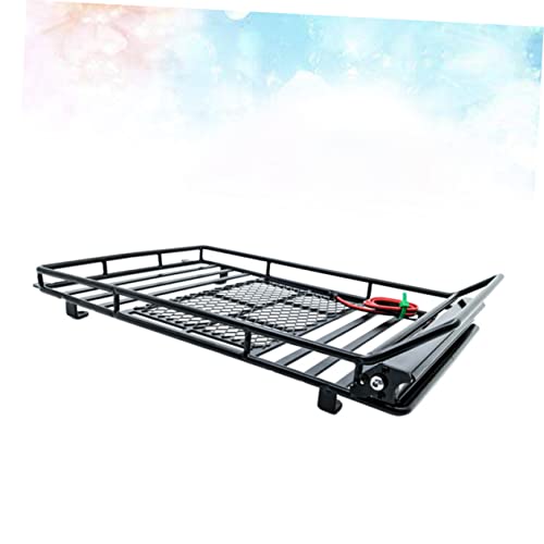 Car Roof Luggage Holder Rack Light Crawler Storage Shelf Simulation Climbing Vehicle Accessory for Outdoor Adventures - size: 24.80X14.10X2.30CM