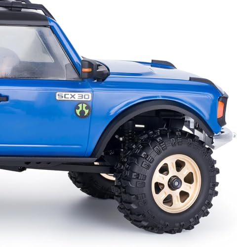 0.7'' Wheel Tires Compatible with RC Axial SCX30 Ford Bronco AXI-2048 / Jeep Wrangler AXI-2261 Rock Crawler Upgrades Parts (4 pcs) - color: Tire