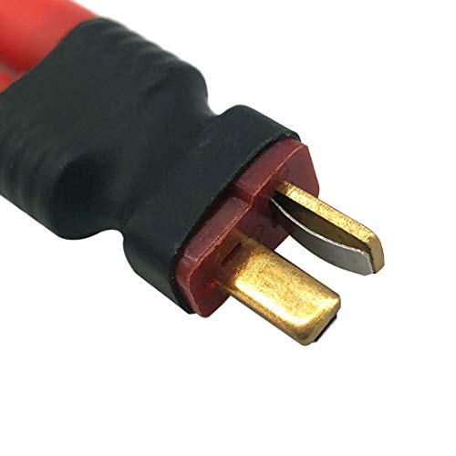 FLY RC 5pcs T Male to HXT 4mm Connector No Wires RC LiPo Battery Connector Adapters for Redcat RC Cars Trucks Crawlers Buggies