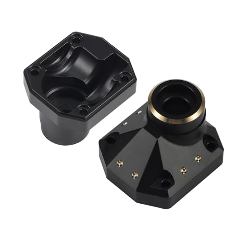 110g Brass Front Rear Axle Housing for 1/10 Axial Capra F9 Upgrade | Brass front rear Currie portal axle housing. Perfect fit for 1/10 Axial Capra F9 crawler. Solid brass, durable upgrade parts - size: Diff Cover B