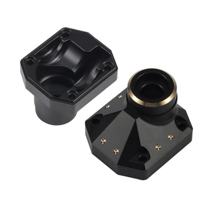 110g Brass Front Rear Axle Housing for 1/10 Axial Capra F9 Upgrade | Brass front rear Currie portal axle housing. Perfect fit for 1/10 Axial Capra F9 crawler. Solid brass, durable upgrade parts - size: Diff Cover B
