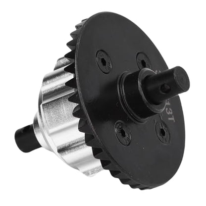 RC Car Rear Diff Gear, 1/10 Differential Gear Replacement for with Cr Steel High Hardness Easy Installation (Silver) - color: Silver