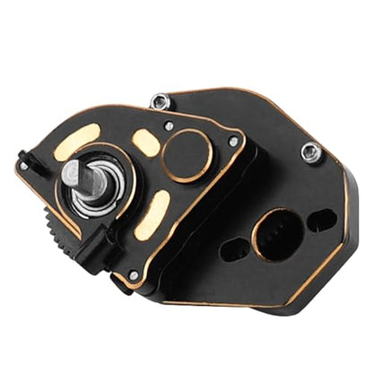 1/24 Brass Transmission Case Assembled Gearbox with Internal Gear for Axial SCX24 AX24 RC Crawler Car Upgrade Part