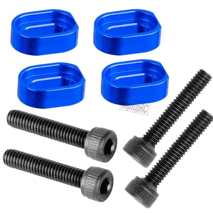 RC 7075 Aluminum Motor Mount Washers Shims Upgrades Part for 1/5 Scale TRX X-MAXX 6S 8S XRT 8S RC Car.Shims with Screws Hops Up,Navy Blue - color: Navy Blue(for 1/5)