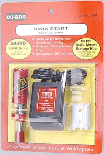 Du-Bro 666 Kwik Start Glo Plug Igniter - style: Ignitor with charger