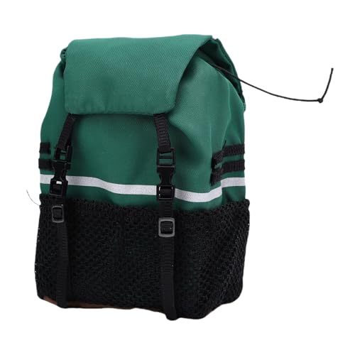 Yctze RC Simulation Backpack, Oxford Cloth Storage Bag, Stickers Backpack with Customization, Ideal for SCX10, 1/8 & 1/10 Scale RC Crawlers (Green) - color: Green