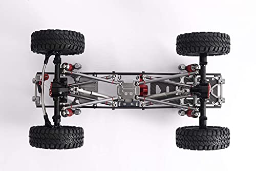 Aluminium Universal Drive Shaft Upgrades Accessories for 1/10 SCX10 RC Car Truck Rock Crawler 110-155 mm(2PC)