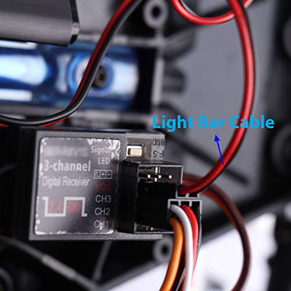 RC Light Bar 53mm LED Light Kit for Traxxas Axial Arrma Redcat 1/10 1/8 1/24 RC Car Truck Accessories