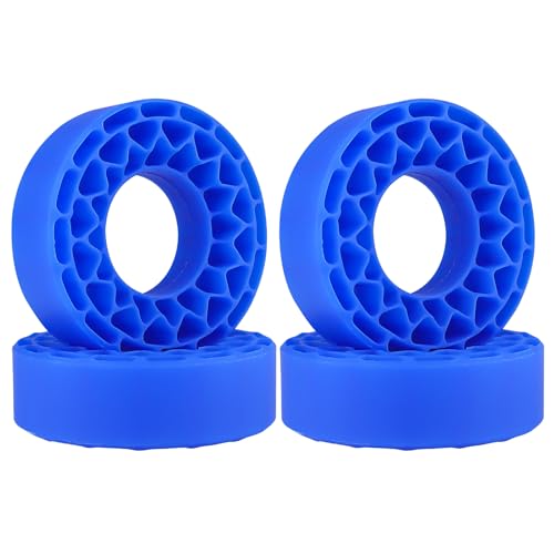 HobbyPark 1.0 Tires Silicone Inserts Foam fit 62-64mm*24mm for 1/18 1/24 Scale RC Crawler Trucks, Super Soft, 4pcs (Navy Blue) - color: Navy Blue (Large)