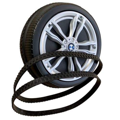 weelye 2 Pcs 26CM/10Inch Plastic Tire Anti-Slip Strip, Ride-On Electric Car Replacement Parts