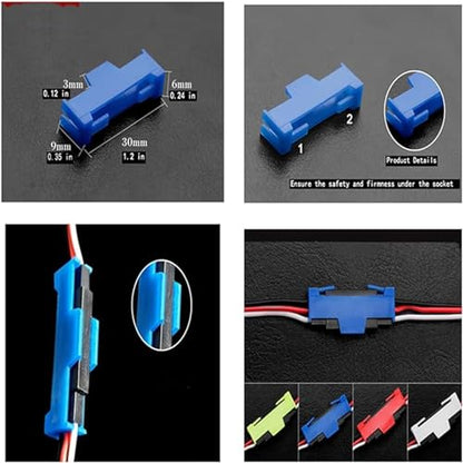 skrnrhrery Servo Cable Clip Lock, 20pcs Servo Extension Cable Safety Connector Clips Lead Wire Lock, for Rc Servo Expansion Cable Or Servo Y Adapter Cable, Jr Servo Cable Kit. (Yellow)… - color: (Yellow)