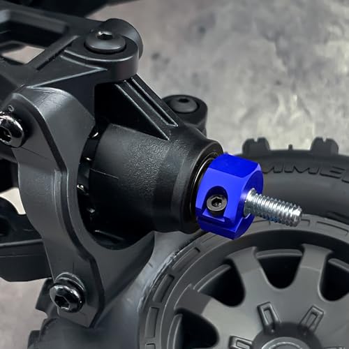 Wheel Hex Hub 12mm for Tra-xxas 1:16 Mini Maxx 4WD XRT VXL-3S Monster | Truck Upgrades Blue Aluminum 7075 Alloy Adapters - color: Blue