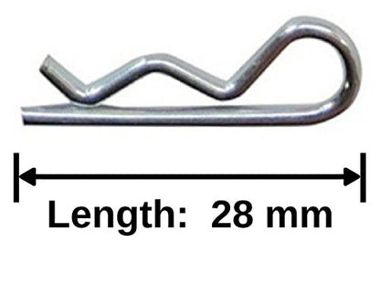 1/10 Large RC Car/Truck/Buggy Galvanized Steel Body Clips - 100 Pack 4027
