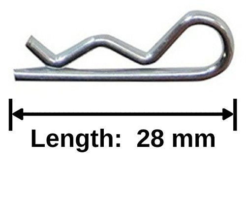 1/10 Large RC Car/Truck/Buggy Galvanized Steel Body Clips - 100 Pack 4027