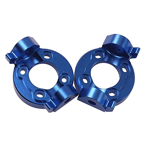 2Pcs Vgoohobby Aluminum Alloy C Hub Carrier Caster Block C Seat Compatible with 1/8 Losi LMT 4WD Solid Axle RC Monster Car (Blue)