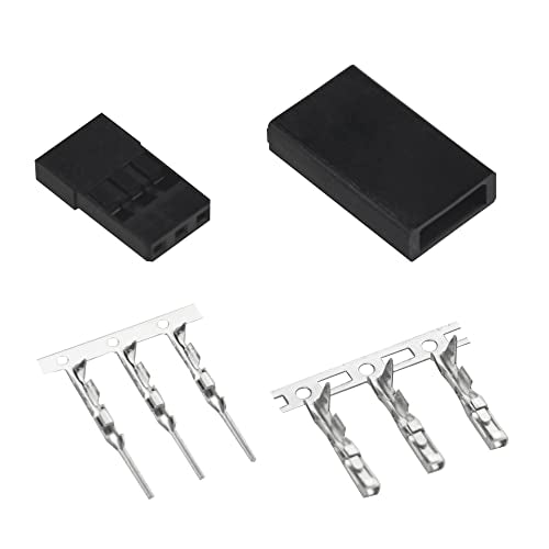 WMYCONGCONG 30 Kits Servo Extension Kit Servo Plug Connector Cable Wire Connector Male Female Kit w/ 16Ft 22Awg Wire Compatible with JR Futaba Style Connectors