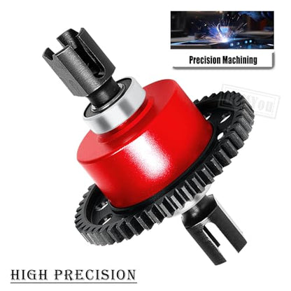 50T Center Differential&Center Drive Shaft Upgrades Part for 1/8 Typhon 6S,Center Diff&Center Driveshaft Hop ups,Red - color: Red - Upgrades